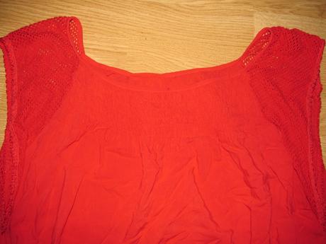 Červená blúzka/ tričko v. m, m