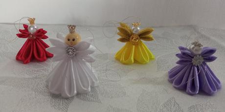 Ručne vyrábaní vianoční anjelikovia 4 cm, 