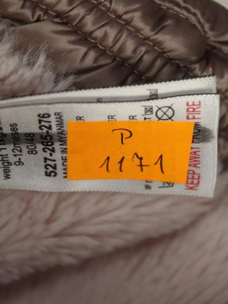 Prešívaná metalická bunda next veľ. 9-12 mes., next,80