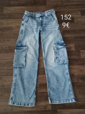 Široké rifle, h&m,152