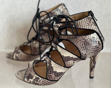 Kotníkové sandále na vysokom opätku, zara,36