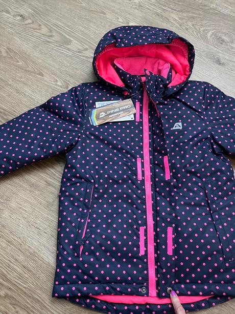 Lyžiarska zimná  bunda, alpine pro,128