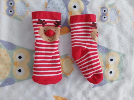 Vianočné ponožtičky pre bábätko, 56