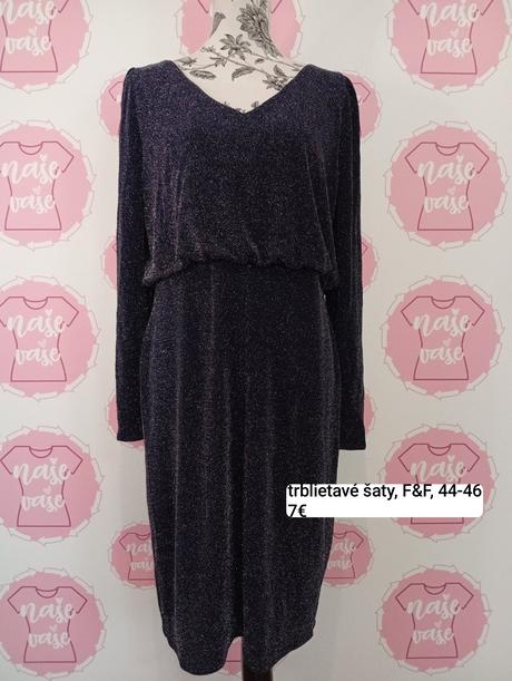 Trblietavé šaty 44/46, f&f,44