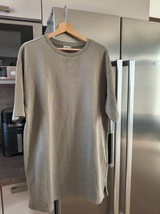 Jakes teplákové bavlnené oversize letné šaty m-l, l