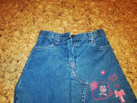 Riflová sukňa veľ. 104, 104