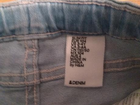 Dievčenské rifle, h&m,104