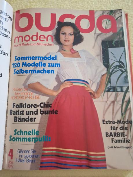 Zväzok retro burdy 1977 (1. polrok, čísla 1-6), 