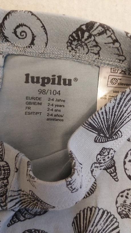 3/4 legíny mušle 98/104, lupilu,98