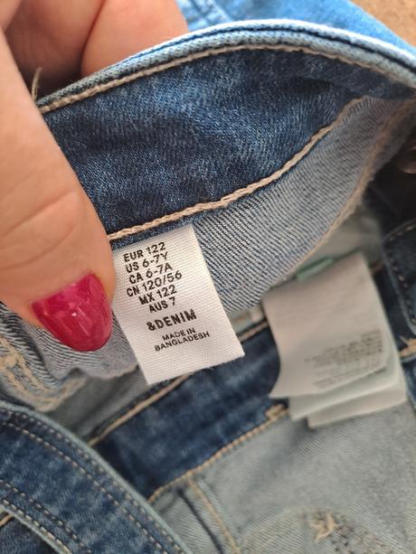 Riflové kraťasy na traky, denim,122