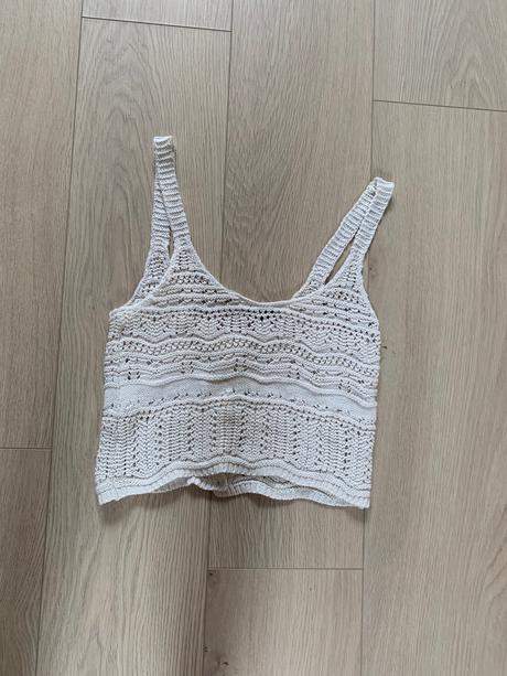 Pleteny crop top zn. pull&bear, pull&bear,m