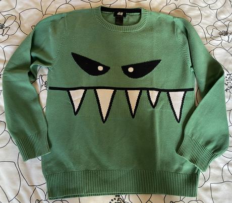 Bavlnený sveter - pulóver zn. h&m v. 122/128, h&m,128