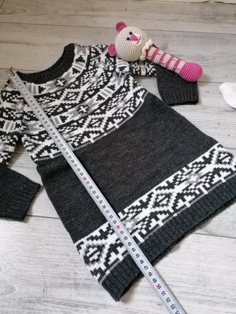 Predlžený svetrik/tunika + nové pančušky, bonprix,92