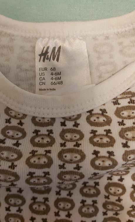 Body ježko/lev h&m 68, h&m,68