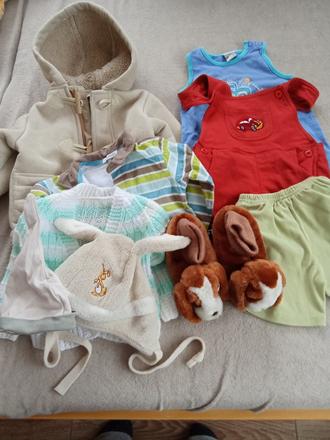 Bunda, kraťasy, tričko, sveter a viac., 68–80