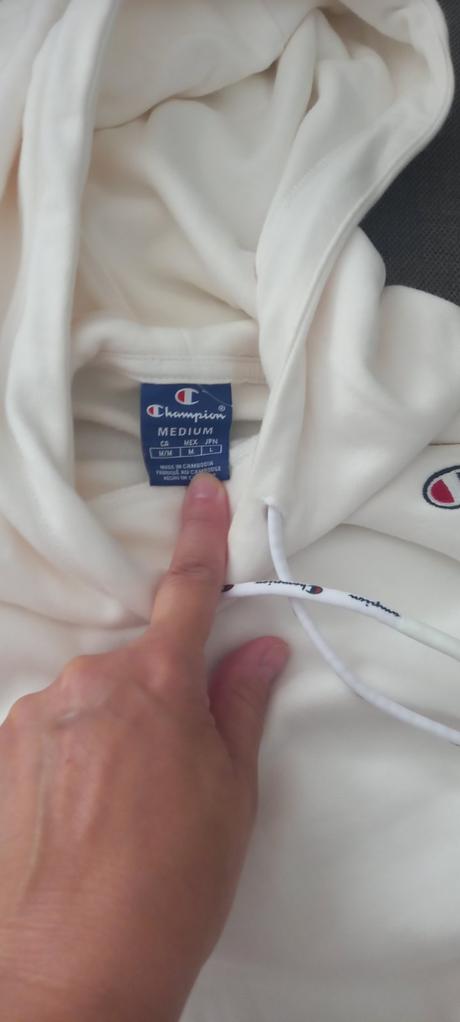 Mikina biela, champion,m