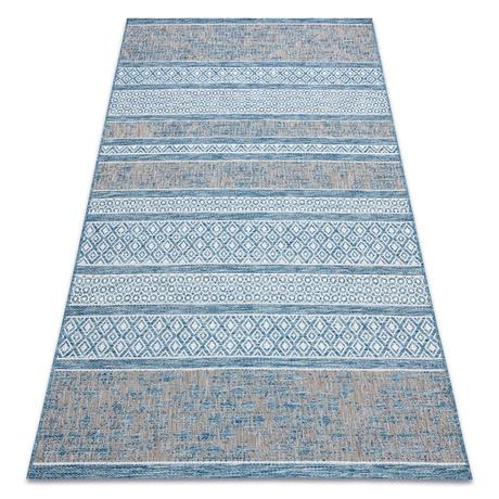 Šnúrkový koberec sizal loft 21118 boho modrý, 