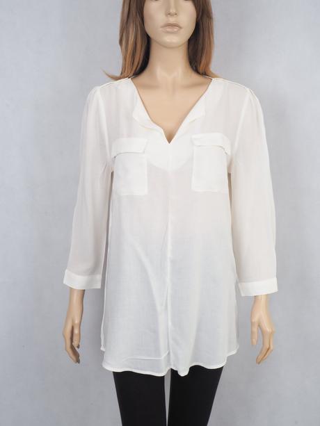 Kvalitná biela blúzka zero, 38