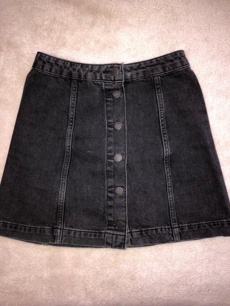 Rifľová mini sukňa, topshop,s