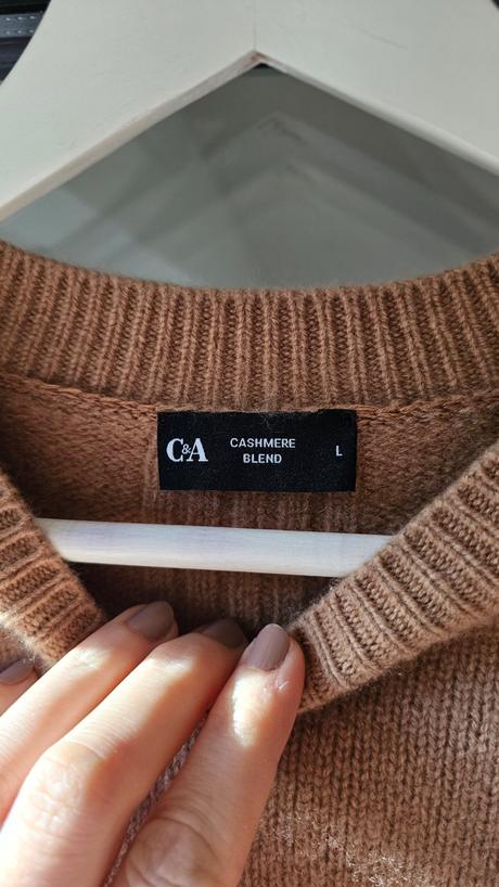 Vlna+kasmir sveter, c&a,l