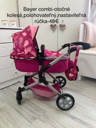 Kočík pre bábiky bayer combi, 