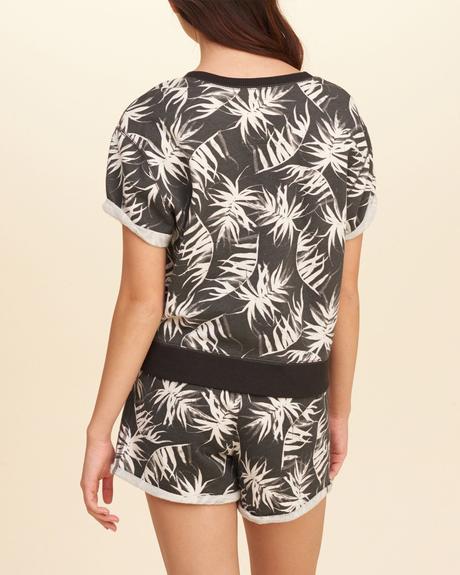 Boyfriend mikinkove tricko hollister vel.m/l, abercrombie&fitch,l / m