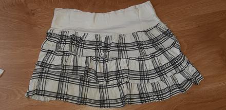 Bielo čierna sukňa, s