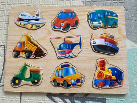 Drevená vkladačka dopravné prostriedky, 