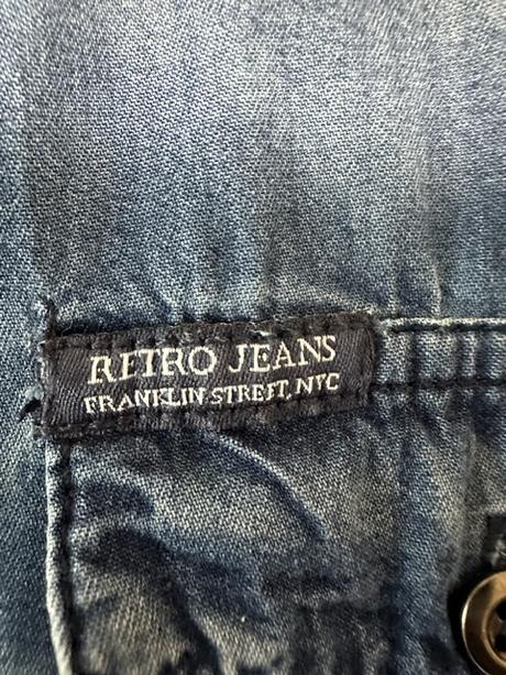 Denimový nohavicový overal zn. retro jeans oiginál, m