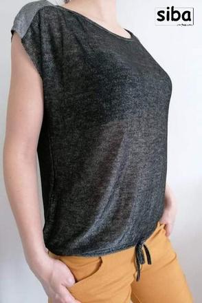 Elegantný top s visačkou, piazza italia,m