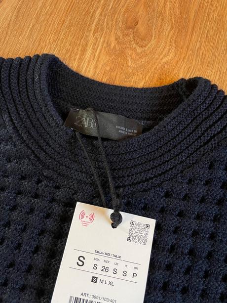 Svetrík so strapcami zara, zara,34 / 36 / s / xs