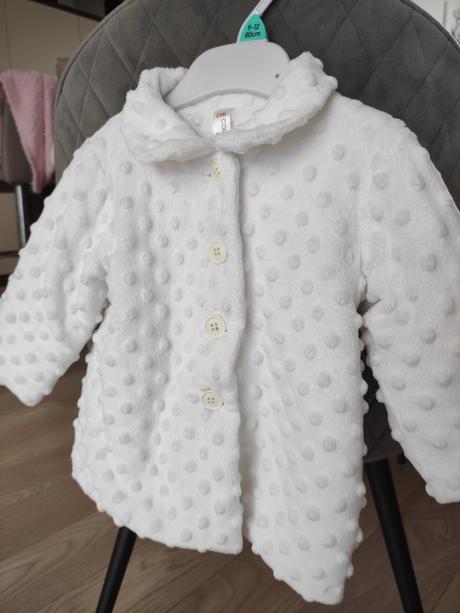 Snehobiely kabátik minky, coccodrillo,74