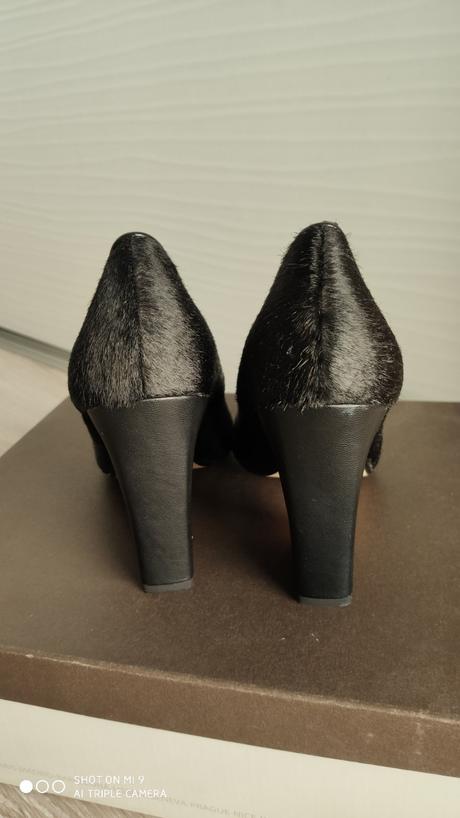 Kožené topánky so srsťou baťa 38, baťa,38