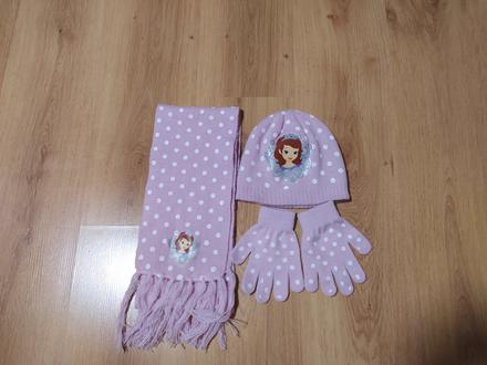 Čapica, šál, rukavice, disney,92