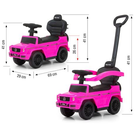 Detské odrážadlo s vodiacou tyčou mercedes g350d m,