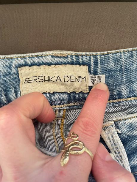 Trojštvrťové rifle bershka, bershka,l