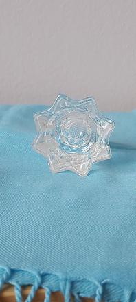 Sklenený svietnik hviezda,