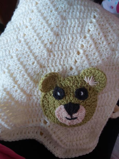 Hackovana deka z baby vlny, 