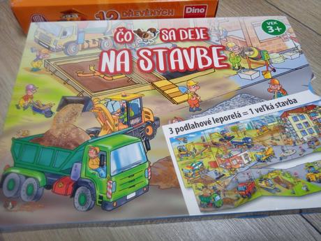 Podlahové leporelo/ cesty na zem na hranie- stavba, 