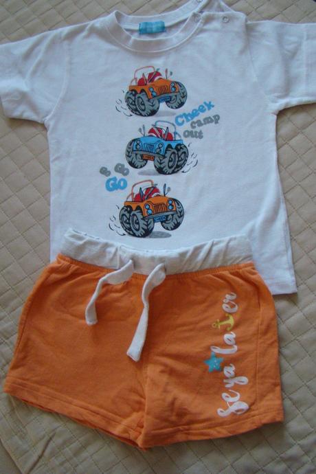 Šortky a tričko- cena spolu, pepco,86