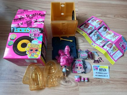 Akcia lol remix hair flip bábika, 