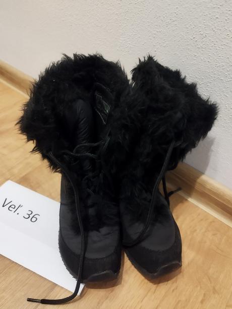 Čierne zimné topánky veľ. 36, 36