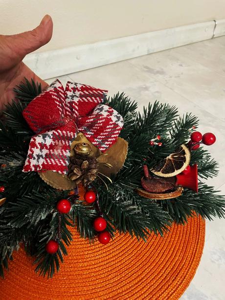 Vianočná dekorácia na kozub/dvere,