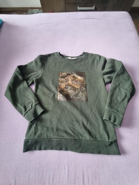 Mikina dinosaurus, h&m,134