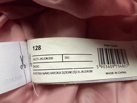 Lyziarska bunda 4f, 128