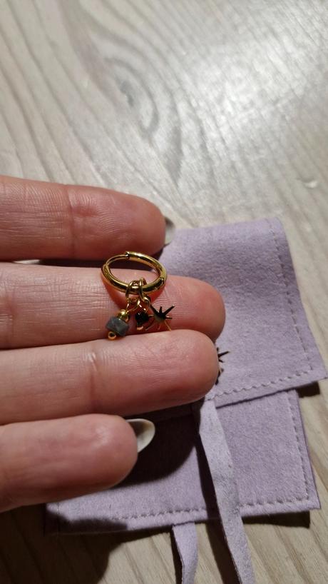 Náušnice s príveskami s labraduritom, 