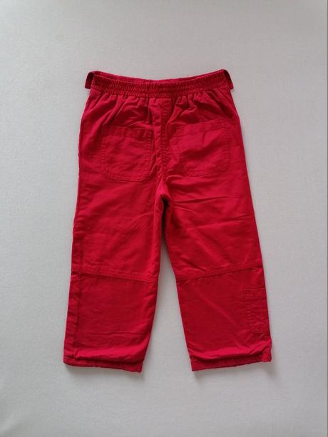 Podšite nohavice cervene s kvetmi, adams,92