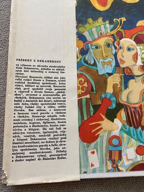 Krásna stará retro kniha príbehy z dekameronu 1970,
