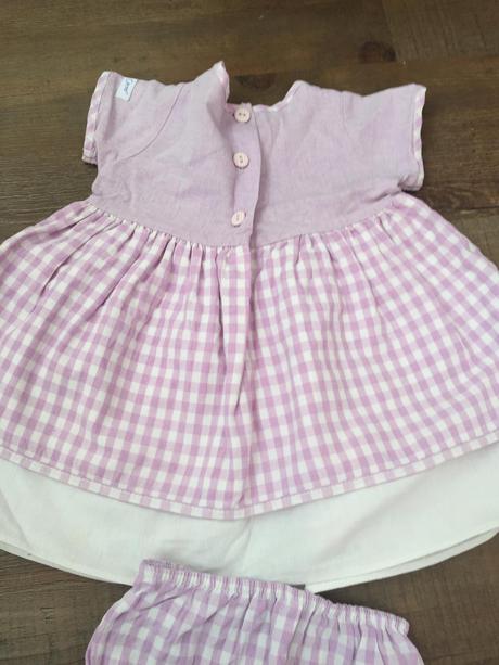 Fialove šatky s gatkami, mothercare,62
