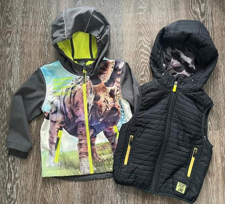 Softšelka + vestička zadarmo - 98/104, kiki&koko,98